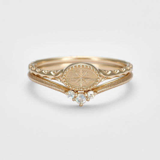 K10 Labradorite Set Ring