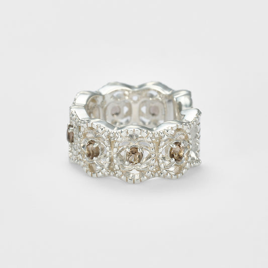 Silver Quartz Ear Cuff (Single Ear)