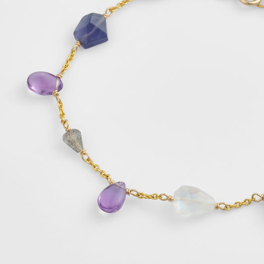 Gold Multi-Stone Bracelet