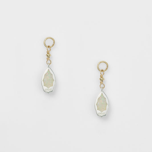 Silver Opal Earring Charms