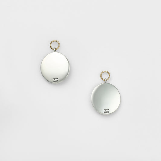 Silver Pyrite Earring Charms