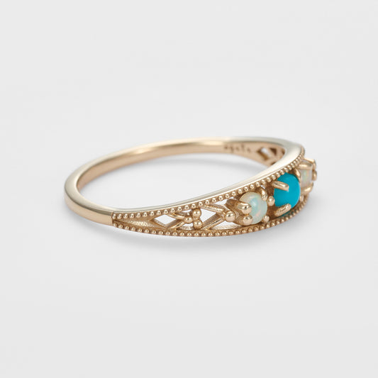 K5 Turquoise/Opal Ring