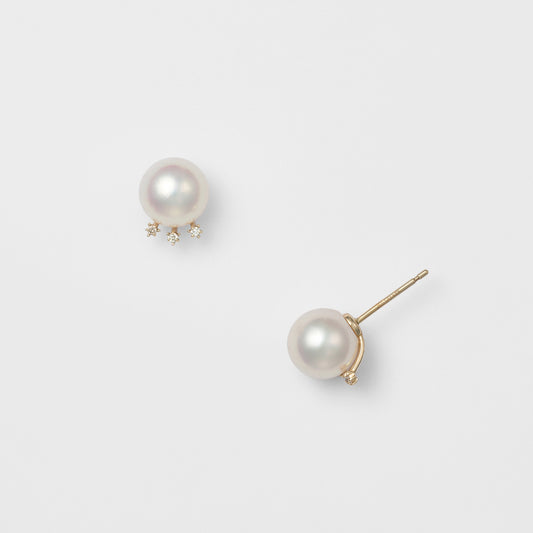 K10 Pearl Earrings (White)