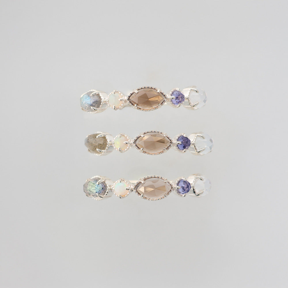 Multi-Stone Ring (Silver)