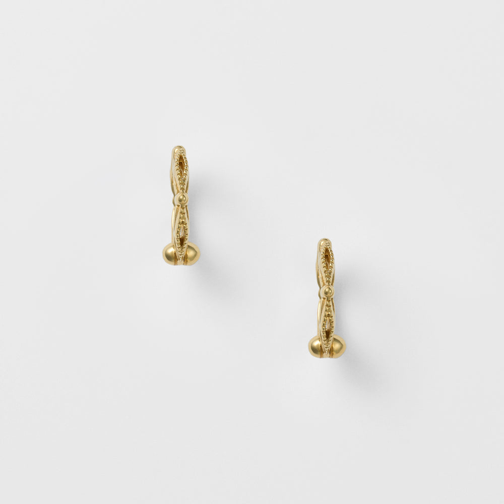 Gold Plated Huggie Clip-on Earrings