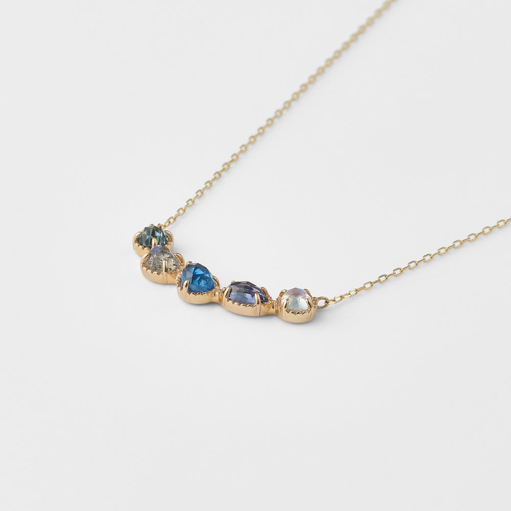 K5/K10 Multi-Stone Necklace (Blue)