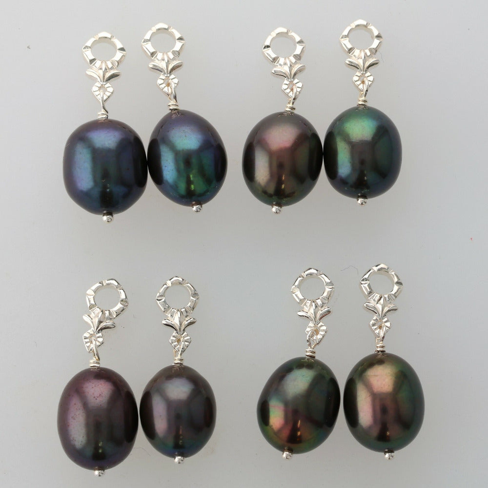 Silver Pearl Earring Charm