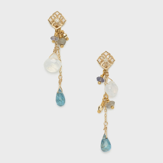 K10 Multi-Stone Earring Charm
