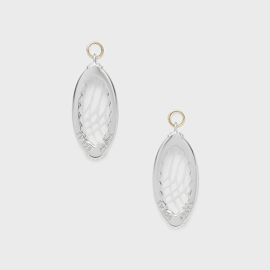 Silver/K10 Quartz Charm