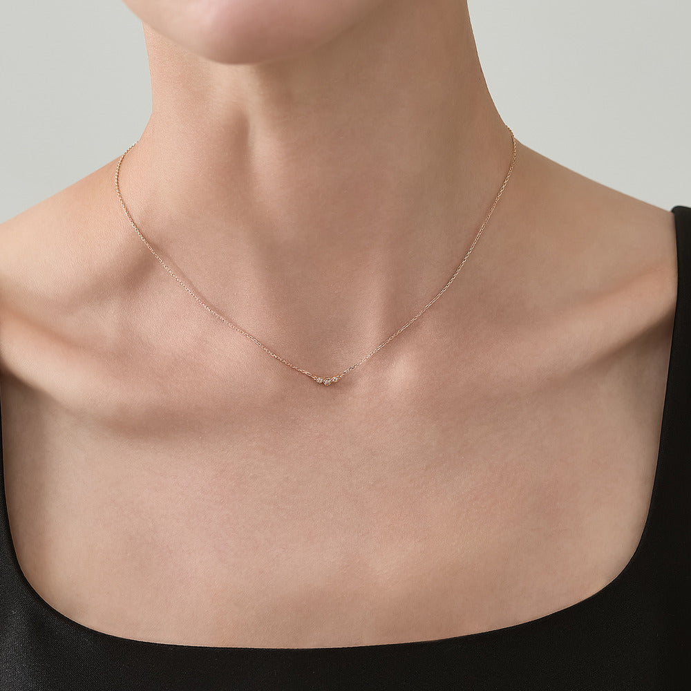 Gold Diamond Necklace (0.03ct)