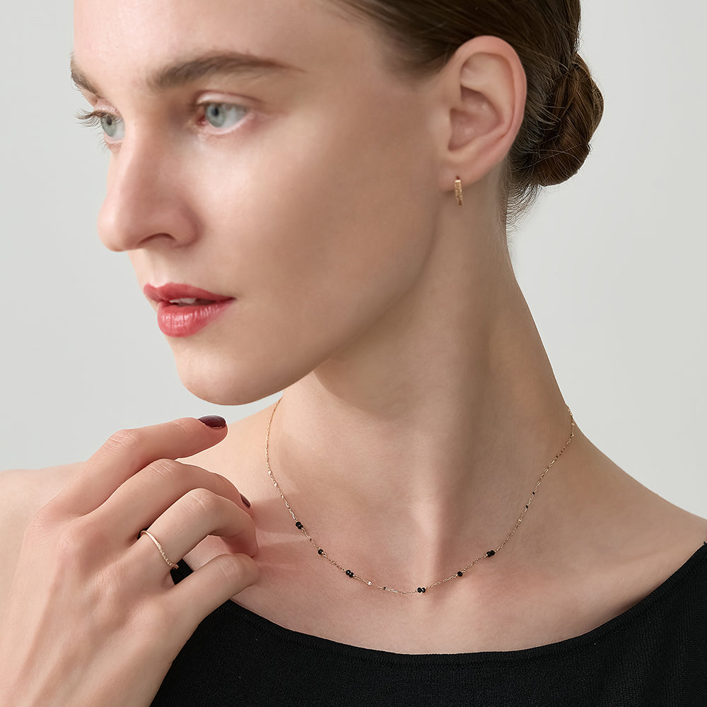 K10 Black Spinel Necklace