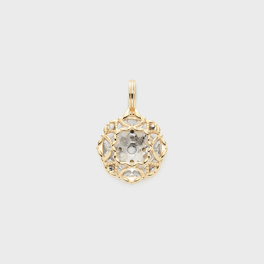 K10 Platinum Diamond Necklace Charm (0.09ct)