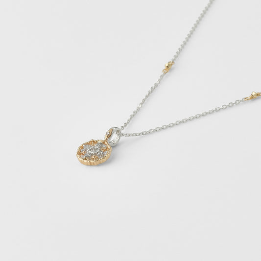 ―2026 Winter Limited Edition―Silver/K10 Diamond Necklace (0.05ct)