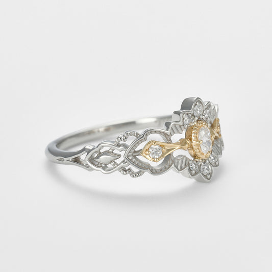 ―2026 Winter Limited Edition― K10 Platinum Diamond Ring (0.13ct)