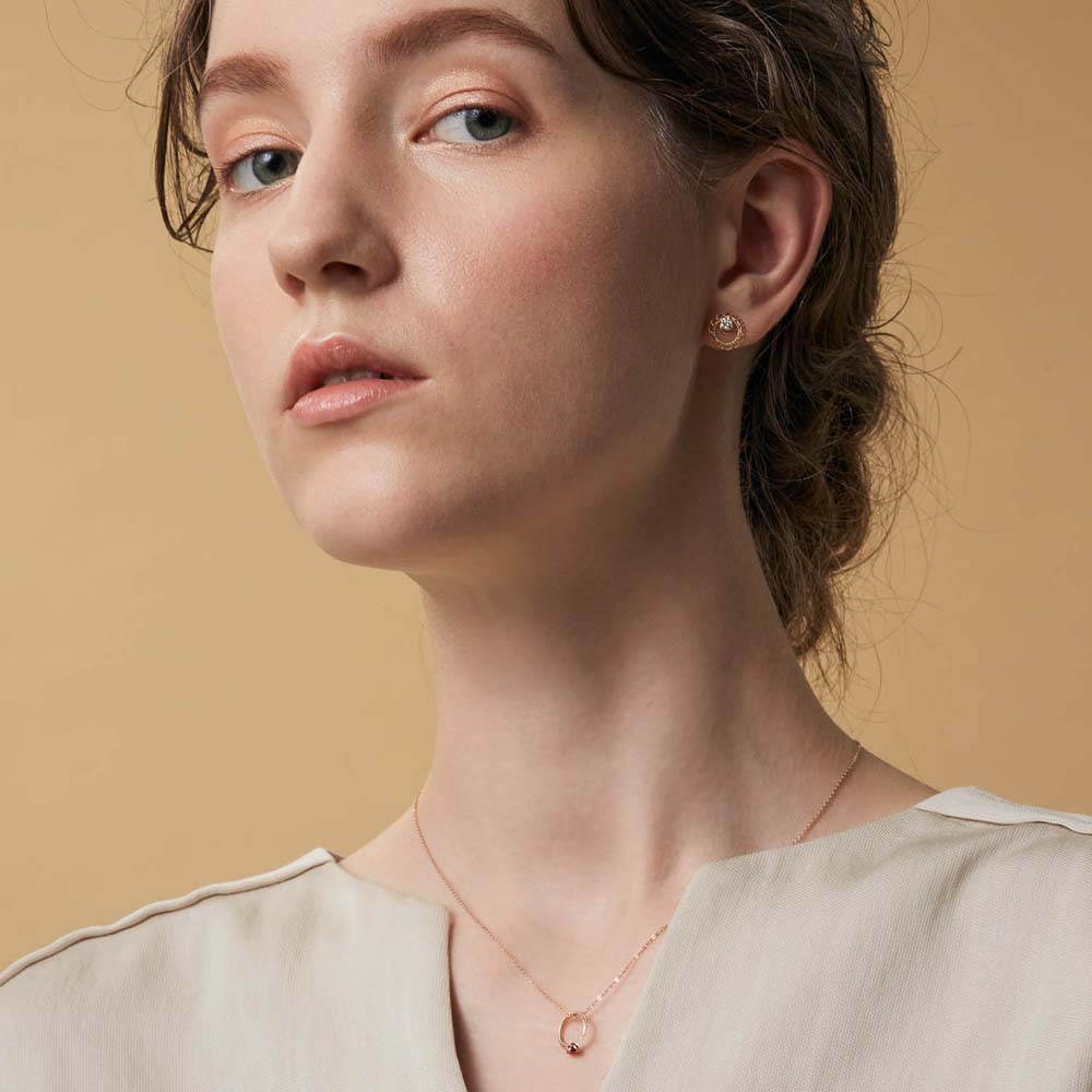 <January Birthstone> K10 Garnet Baby Ring