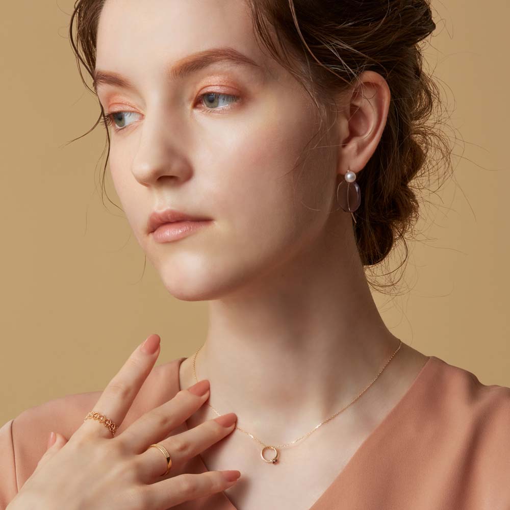 <February Birthstone> K10 Amethyst Baby Ring