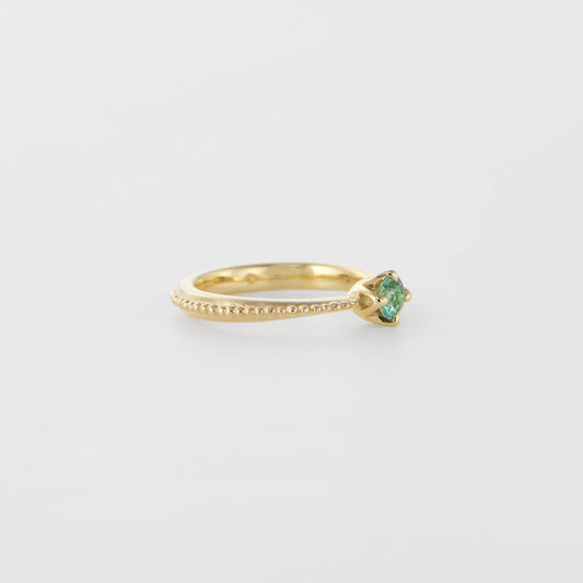 <May Birthstone> K10 Emerald Baby Ring