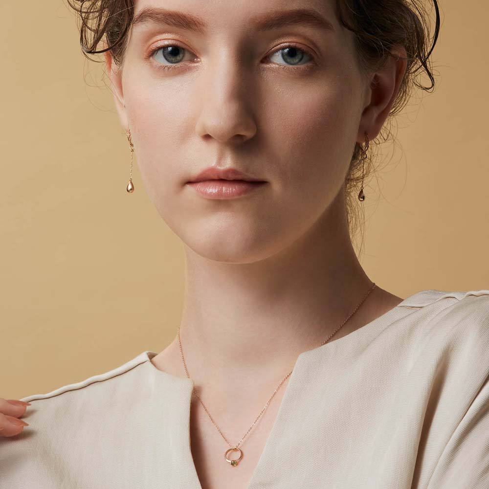 <August Birthstone> K10 Peridot Baby Ring