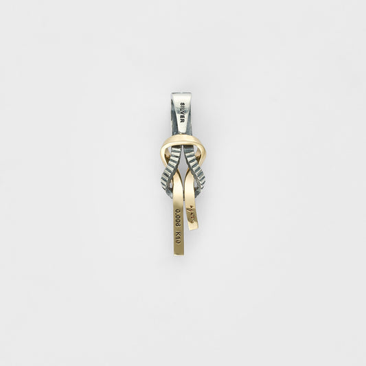 Silver/K10 Diamond Charm (0.006Ct)