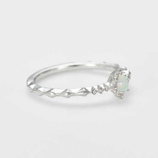 Silver Opal Ring
