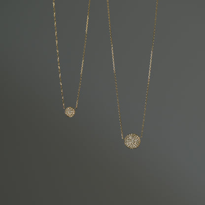K18 Diamond Necklace (Total 0.11ct)