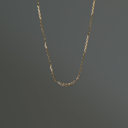 K10 Diamond Necklace (Pink Gold)(0.05ct)
