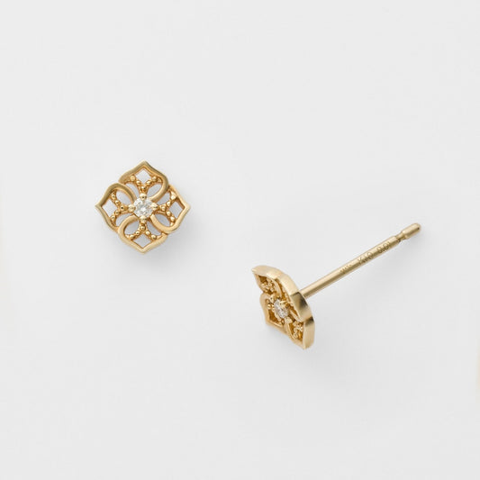 K10 Diamond Earrings