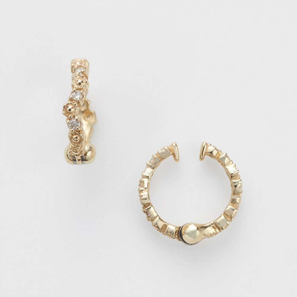 K10 Diamond Earrings
