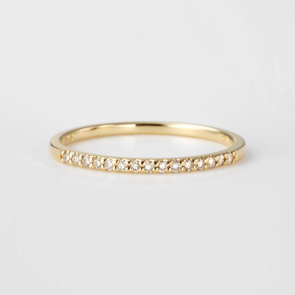 K18 Half Eternity Ring