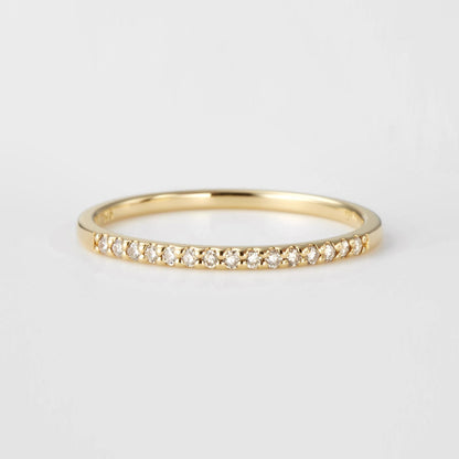 K18 Half Eternity Ring