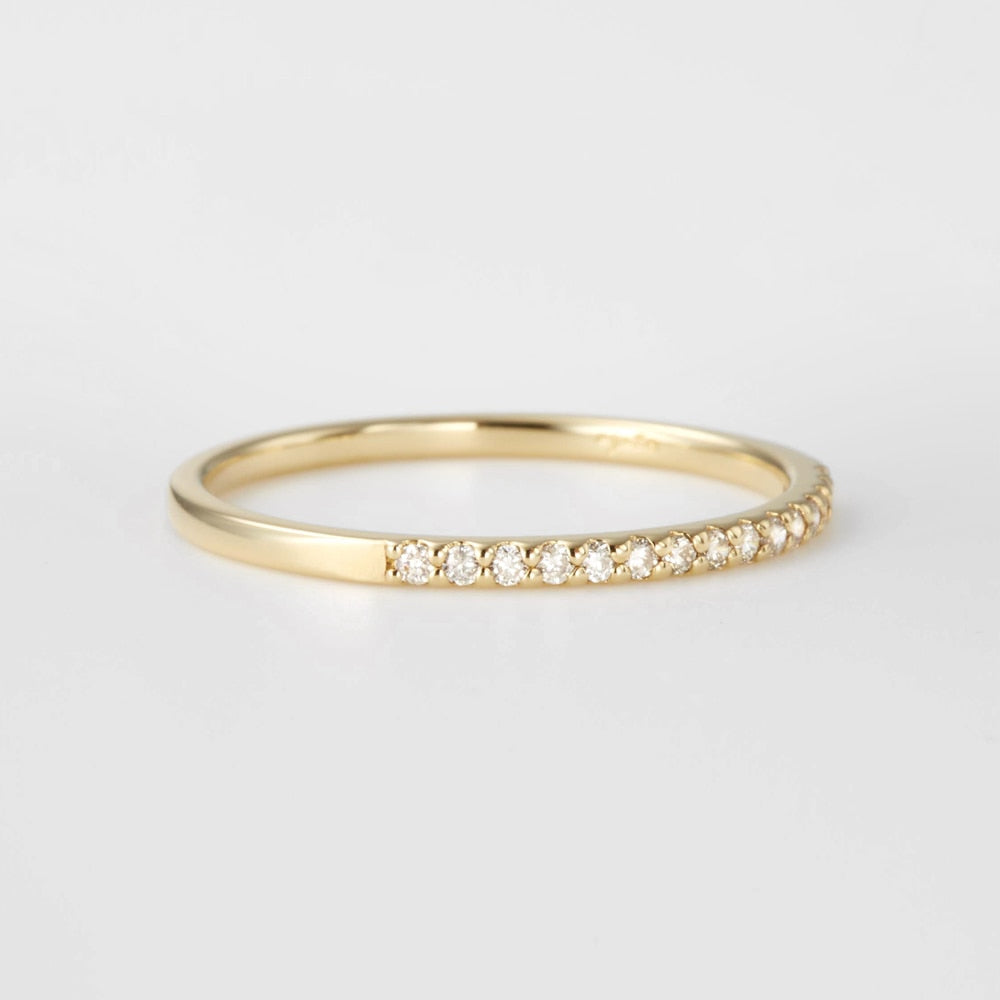 K18 Half Eternity Ring