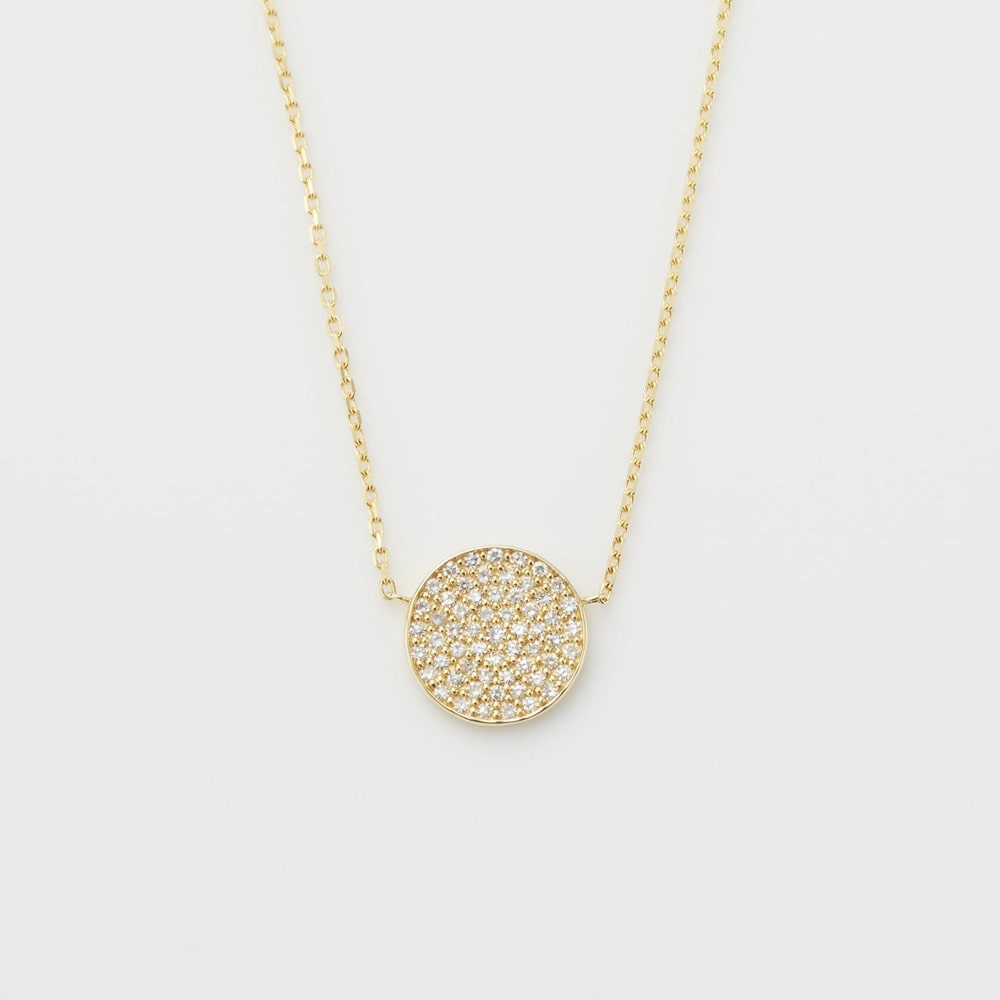 K18 Diamond Necklace (Total 0.11ct)