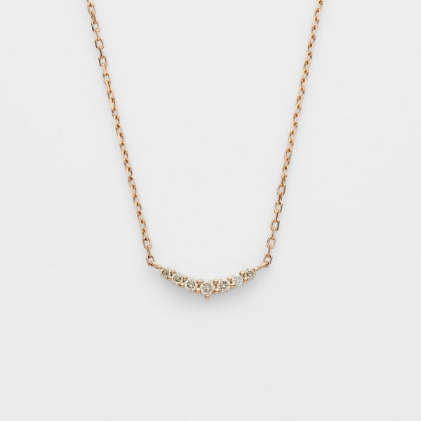 K10 Diamond Necklace (Pink Gold)(0.05ct) – agete-global