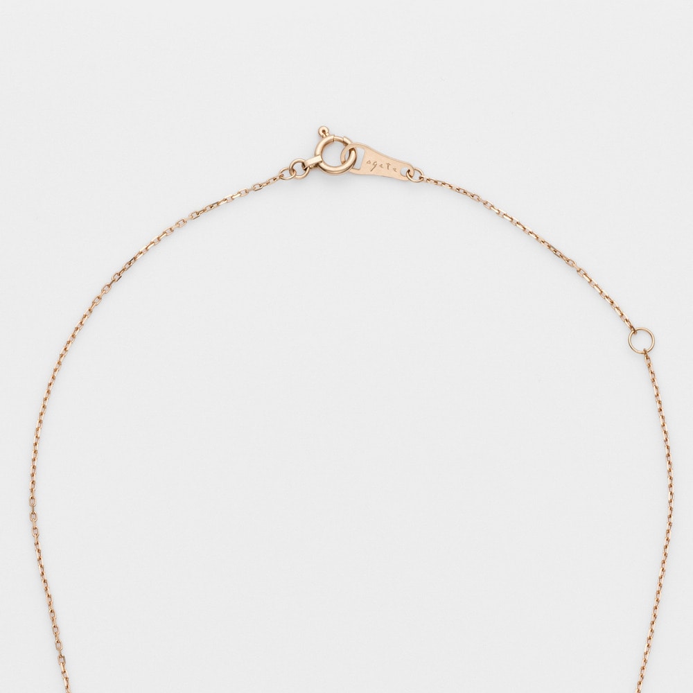 K10 Diamond Necklace (Pink Gold)(0.05ct) – agete-global