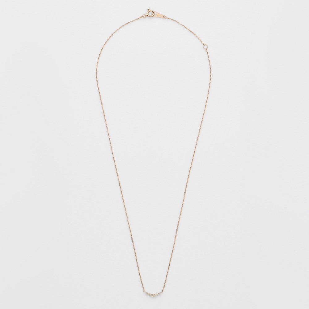 K10 Diamond Necklace (Pink Gold)(0.05ct) – agete-global