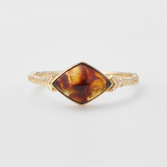K10 Amber Ring