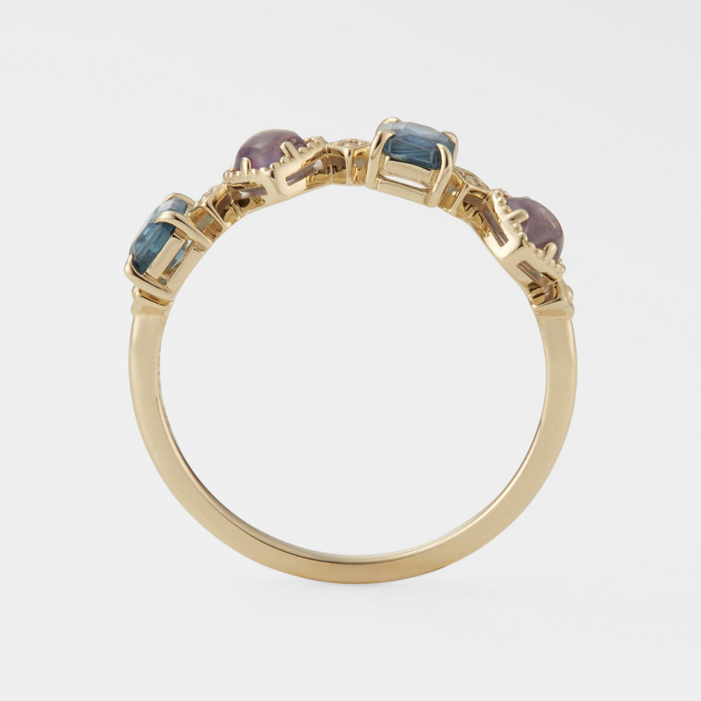 K10 Multi-Stone Ring