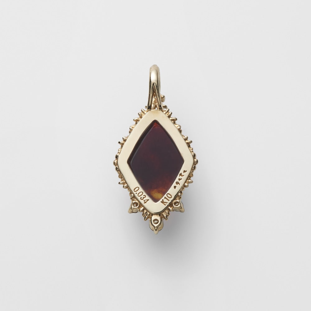 K10 Amber Charm