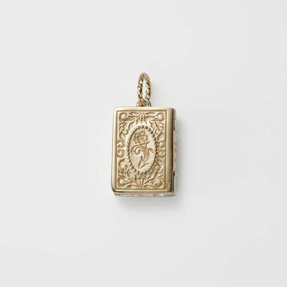Silver And K10 Locket Charm