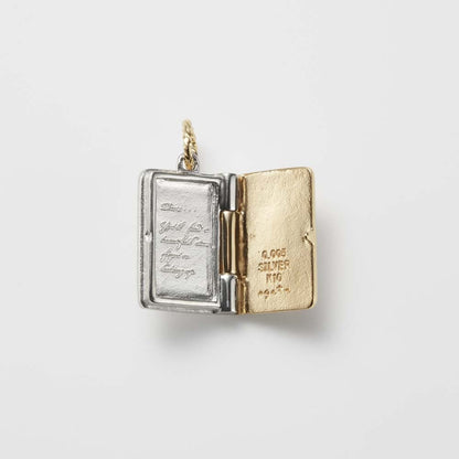 Silver And K10 Locket Charm