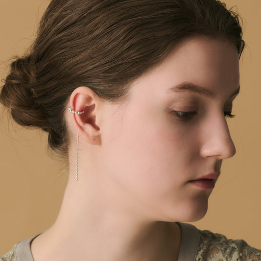 Silver Ear Cuff (Single Ear)