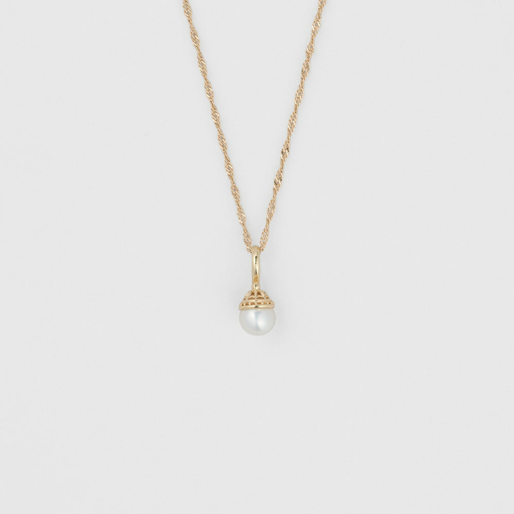 K10/Silver Charm Set Necklace