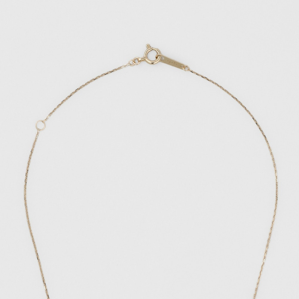K10/Silver Charm Set Necklace