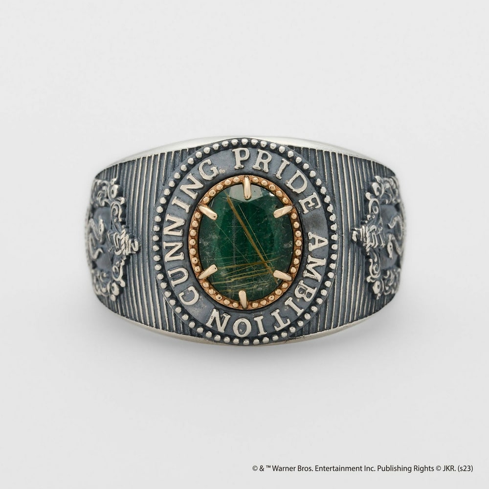 <Harry Potter Collaboration> Silver/K10/Quartz/Malachite Ring