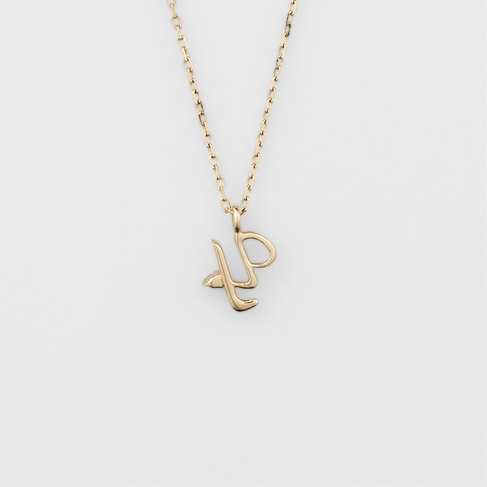 Initial Y/K10 Diamond Necklace