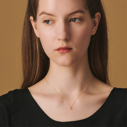 Initial K/K10 Diamond Necklace