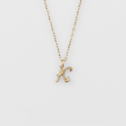 Initial K/K10 Diamond Necklace