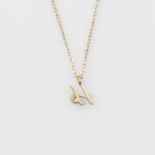 Initial H/K10 Diamond Necklace
