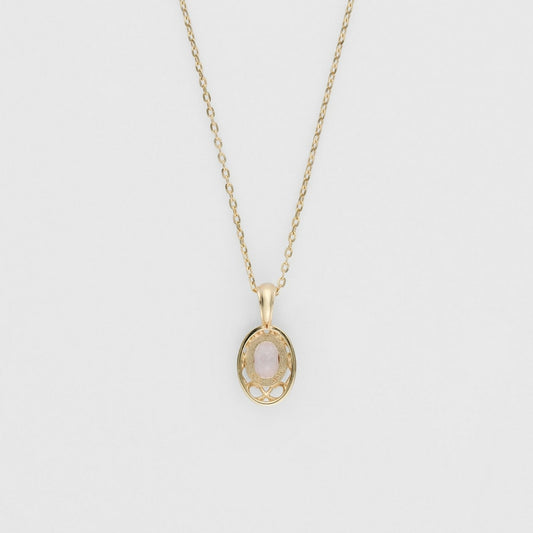 <April Birthstone> K10 Morganite Necklace