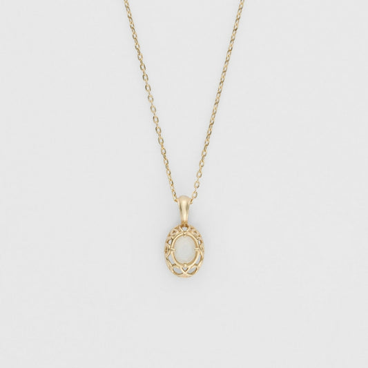 <June Birthstone> K10 Moonstone Necklace